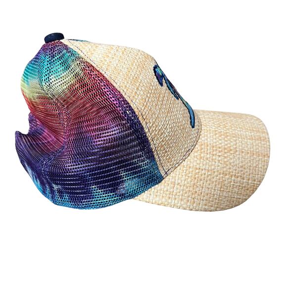 Tie Die Palm Tree Trucker Hat - Picture 2 of 6